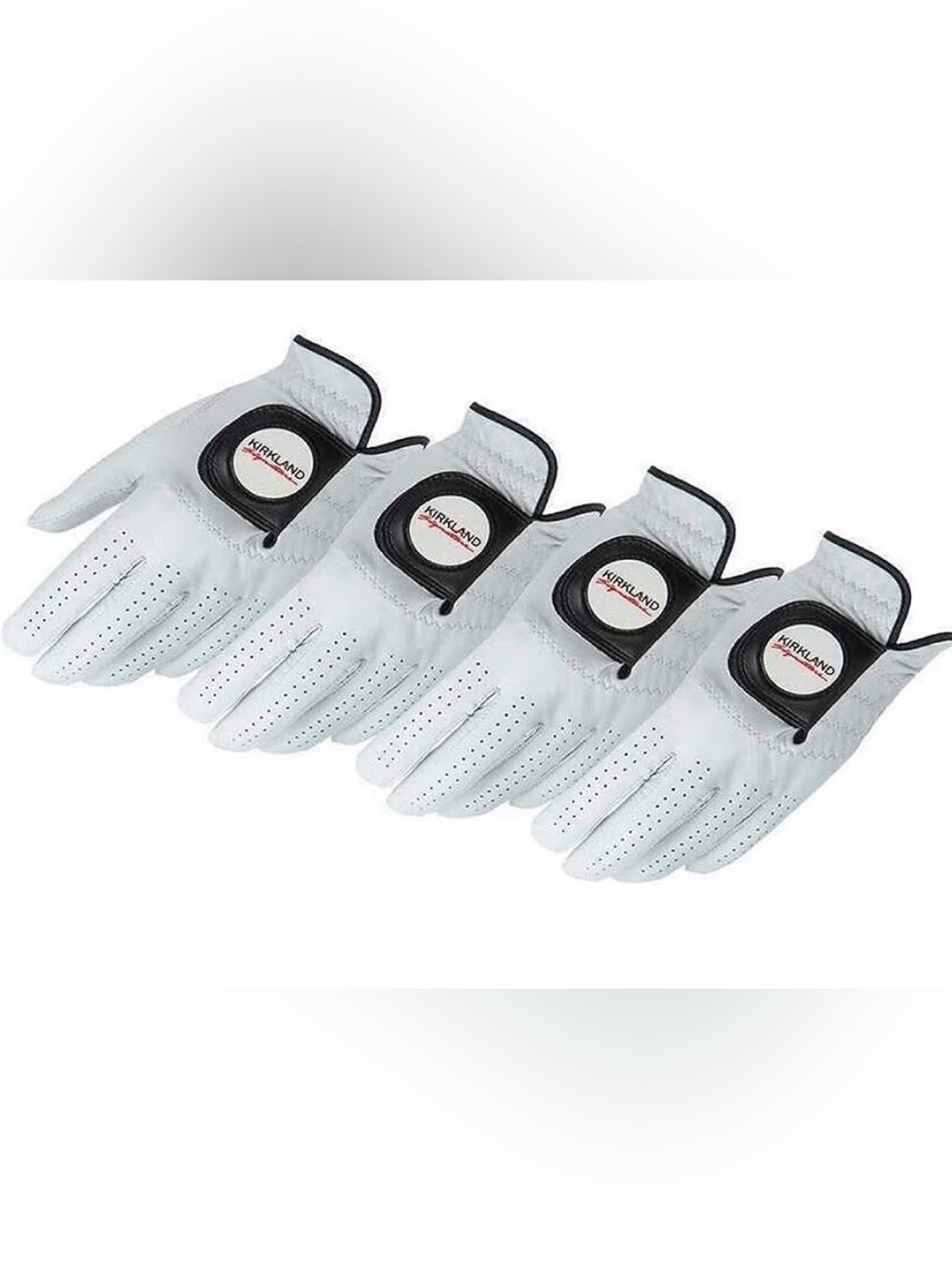 Kirland Signature Golf Gloves Premium Cabretta Leather  Left Hand 4 Pack Small